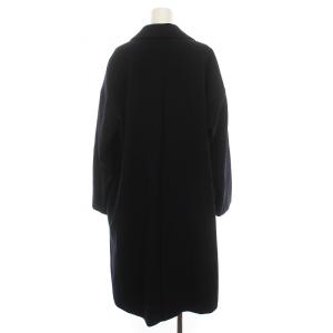 ENFOLD ダブルクロス2BOXコート ロング アウター 36 紺 300BS130-0570