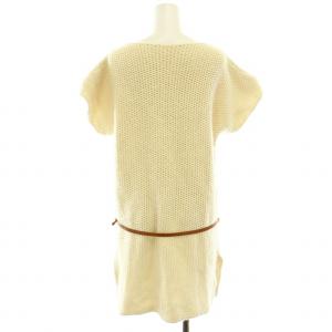 HERMES ゴルチエ期 ニットワンピース ミニ アルパカ 40 アイボリー