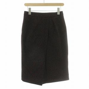 タイトスカート 星柄 34 ブラック レッド