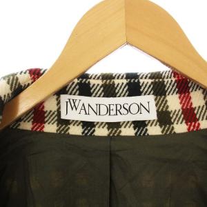 J.W.ANDERSON HANDKERCHIEF DB COAT GREEN FOREST