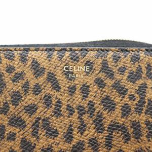 CELINE コンパクトウォレット レオパード ブラウン ブラック