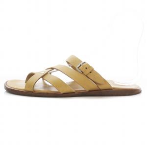 HERMES レザー サンダル フラット 27cm ベージュ