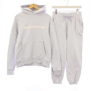 Humanrace スウェット セットアップ プルオーバーパーカー ジョガーパンツ M 水色 HS4814