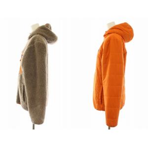Patagonia キッズリバーシブルレディフレディーフーディ リバーシブルジャケット アウター 茶 ブラウン オレンジ 68095