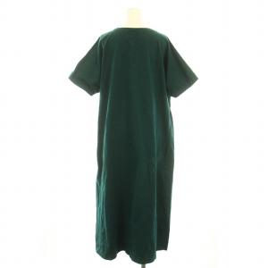 nest Robe 度詰めドルマンスリーブワンピース ロング 半袖 F 緑 グリーン 01212-1015 /YT