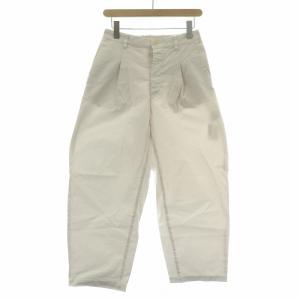 テーパードパンツ スラックス タック ボタンフライ F ライトグレー /BB