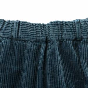 nest Robe コーデュロイパンツ イージー スラックス ウエストゴム F 青 ブルー