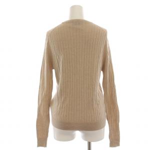 JOHN SMEDLEY リブニット カットソー 長袖 M ベージュ /DK