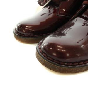 Clarks デザートブーツ DESERT BOOT ショートブーツ エナメル UK5.5 24.5cm 茶 ブラウン 13292