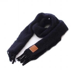 マフラー アナグラム モヘヤ ブラック