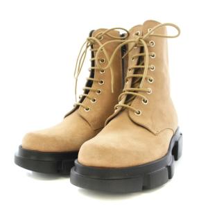 SUNNY レースアップブーツ ショートブーツ スエード 牛革 36 ベージュ 386481 /TK