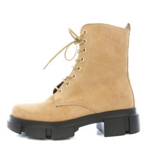 PELLICO SUNNY レースアップブーツ ショートブーツ スエード 牛革 36 ベージュ 386481 /TK