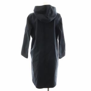 MACKINTOSH コットンゴム引き フーデッドコート ロング丈 8 紺 ネイビー LR-1002D