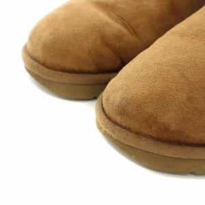 UGG australia ムートンブーツ ショートブーツ ミニベイリーボタン USA7 24.0cm 茶 ブラウン 3352 /YT