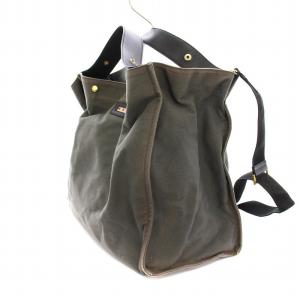 MARNI ショルダーバッグ トートバッグ 2WAY スクエア キャンバス レザー グレー