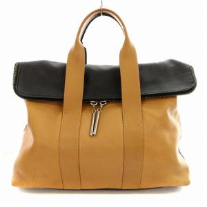 トートバッグ バイカラー レザー ベージュ 黒