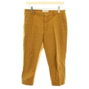 マルタンマルジェラ クロップドパンツ 麻 リネン混 40 キャメル S51KA0372 /YT