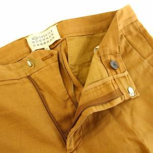 Maison Margiela 1 マルタンマルジェラ クロップドパンツ 麻 リネン混 40 キャメル S51KA0372 /YT