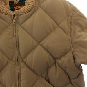 WAREHOUSE 日の出タグ復刻 キルティング ダウンジャケット 36 ベージュ