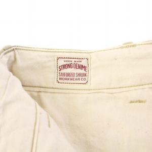 WAREHOUSE WAREHOUSE チノパン パンツ ワイド ボタンフライ 33 カーキ /KH