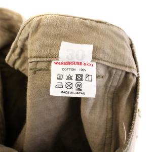 WAREHOUSE HBT MILITARY PANTS ミリタリーパンツ ボタンフライ 30 ベージュ /KH