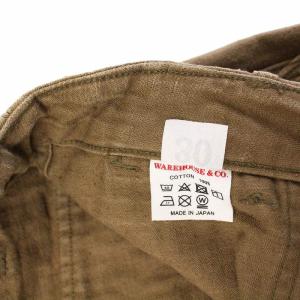 WAREHOUSE HBT MILITARY PANTS ミリタリーパンツ 30 ベージュ