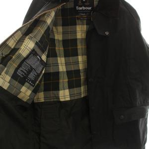 Barbour BEDALE ワックスジャケット 裏地チェック 38 カーキ 222MWX0018