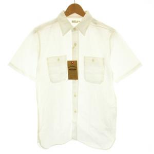 ダックディガー DUCK DIGGER シャツ 半袖 タグ付き 38 白 ホワイト /YT