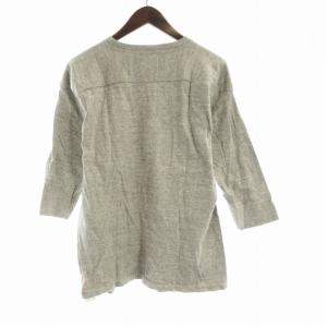 WAREHOUSE Tシャツ カットソー クルーネック 五分袖 38 グレー /RO