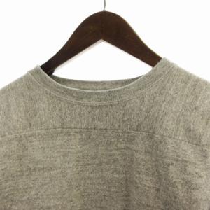 WAREHOUSE Tシャツ カットソー クルーネック 五分袖 38 グレー /RO