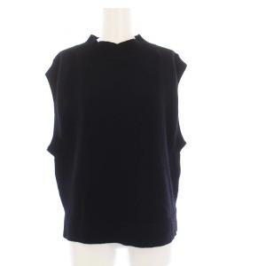 23SS ノースリーブニット セーター カシミヤ混 2 ブラック 578-3261003 /KH