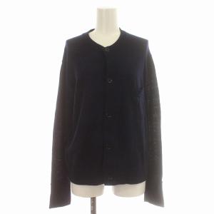 カメリヤニットソーのカーディガン 5101030 カーディガン ニット ウール 長袖 3 ネイビー /G