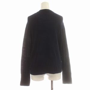 45R カメリヤニットソーのカーディガン 5101030 カーディガン ニット ウール 長袖 3 ネイビー /G