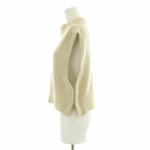 unfil superfine lambs chenille ribbed knit bib スーパーファインラムシェニールリブニット