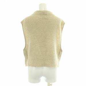 unfil superfine lambs chenille ribbed knit bib スーパーファインラムシェニールリブニット