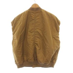 JOURNAL STANDARD 22AW ナイロンツイルミリタリーベスト 中綿 ジップアップ ブラウン 22-011-400-1400-3-0