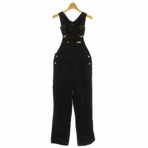 サロペット オーバーオール ロゴ M 黒 ブラック LB9523 /EE