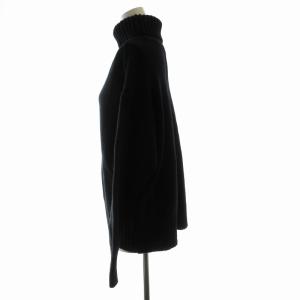 SHIPS ニット セーター プルオーバー タートルネック 長袖 S 黒 ブラック  316-08-0001