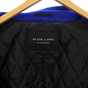 BURBERRY BLACK LABEL ステンカラーコート L ブルー D1B60-810-25