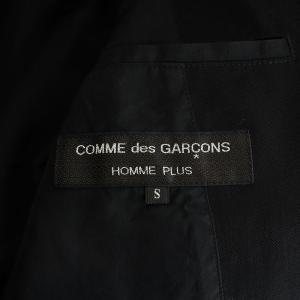 COMME des GARCONS HOMME PLUS AD1992 ジャケット ジップアップ 切替 S ブラック ブラウン PJ-05086S