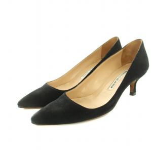 パンプス ポインテッドトゥ ハイヒール スエード ビブラムソール 35 22.0cm 黒 ブラック 88054