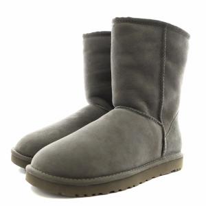 UGG australia クラシック ショート W CLASSIC SHORT ムートンブーツ ショートブーツ 25.0cm グレー 5825