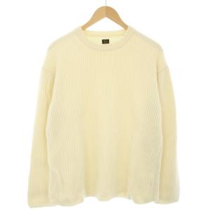 RIB CREWNECK ニット セーター リブ 長袖 2 アイボリー BN-18FM-019 /TK