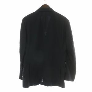 Paul Stuart テーラードジャケット ブレザー 背抜き シングル ウール 48R 紺 ネイビー