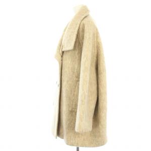 green label relaxing エメル リファインズ EMMEL REFINES EM ダブルボタン シャギー コート アウター ベージュ