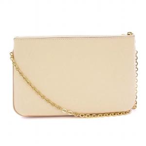 LOUIS VUITTON ポシェット ドゥーブルジップ モノグラム アンプラント ベージュドレ 2WAYバッグ M63919
