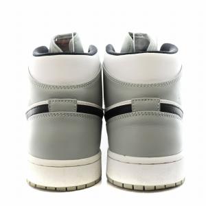 NIKE Air Jordan 1 Mid Light Smoke Grey White Black