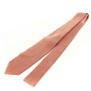 TOM FORD ネクタイ ソリッド ニットタイ シルク 赤 /MM