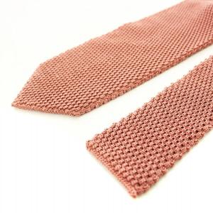 TOM FORD ネクタイ ソリッド ニットタイ シルク 赤 /MM