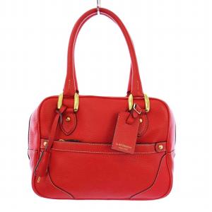 MINI MIA ミニミア ボストンバッグ ハンドバッグ レザー レッド /KH